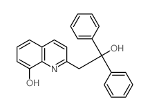 2-(2-hydroxy-2,2-diphenyl-ethyl)quinolin-8-ol结构式