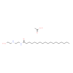 N-[2-[(2-hydroxyethyl)amino]ethyl]stearamide monoacetate Structure