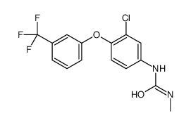 1-[3-chloro-4-[3-(trifluoromethyl)phenoxy]phenyl]-3-methylurea结构式