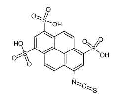 1,3,6-trisulfonylpyrene 8-isothiocyanate Structure
