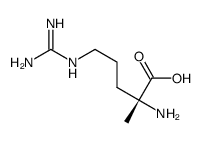 (2R)-2-amino-5-(diaminomethylideneamino)-2-methylpentanoic acid Structure