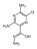 3,5-diamino-6-chloropyrazine-2-carbohydrazide Structure