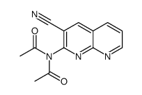 N-acetyl-N-(3-cyano-1,8-naphthyridin-2-yl)acetamide结构式