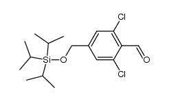 2,6-Dichloro-4-(triisopropylsiloxymethyl)benzaldehyde结构式
