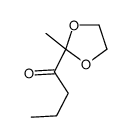1-(2-methyl-1,3-dioxolan-2-yl)butan-1-one Structure