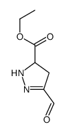 ethyl 3-formyl-4,5-dihydro-1H-pyrazole-5-carboxylate结构式