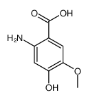 2-氨基-4-羟基-5-甲氧基苯甲酸结构式
