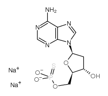 2'-deoxyadenosine-5'-o-monophosphorothioate sodium salt Structure