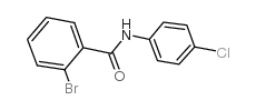 N-(4-氯苯基)-2-溴苯甲酰胺结构式