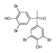2,6-dibromo-4-[(3,5-dibromo-4-hydroxyphenyl)-methylphosphoryl]phenol Structure