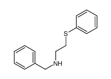 N-benzyl-2-phenylsulfanylethanamine结构式