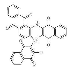 9,10-Anthracenedione,1,2-bis[(3-chloro-1,4-dihydro-1,4-dioxo-2-naphthalenyl)amino]- Structure