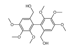 (S)-6,6'-dihydroxymethyl-2,2',3,3',4,4'-hexamethoxy-1,1'-biphenyl结构式