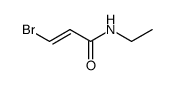trans-β-Brom-N-Aethylacrylsaeureamid结构式