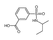 3-[(仲丁基氨基)磺酰基]苯甲酸结构式