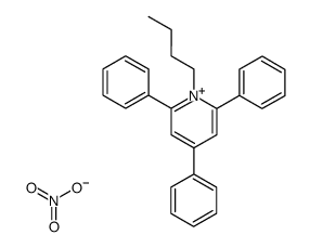 N-Butyl-2,4,6-triphenylpyridinium nitrate结构式