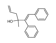 (E)-1,2-diphenyl-3-hydroxy-3-methyl-1,5-hexadiene Structure