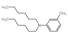 N,N-dihexyl-3-methylaniline structure