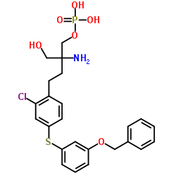 [2-amino-4-[2-chloro-4-(3-phenylmethoxyphenyl)sulfanylphenyl]-2-(hydroxymethyl)butyl] dihydrogen phosphate Structure