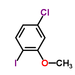 2-碘-5-氯苯甲醚结构式
