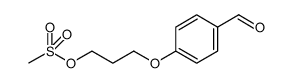 methanesulfonic acid 3-(4-formylphenoxy)-propyl ester Structure