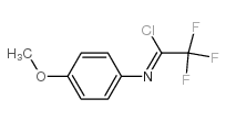 2,2,2-TRIFLUORO-N-(4-METHOXY-PHENYL)-ACETIMIDOYL CHLORIDE structure