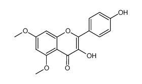 5,7-dimethoxy-kaempferol结构式
