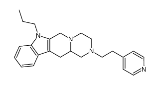 7-propyl-2-(2-(pyridin-4-yl)ethyl)-1,2,3,4,6,7,12,12a-octahydropyrazino[1',2':1,6]pyrido[3,4-b]indole结构式