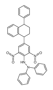 1-[2,6-dinitro-4-(1,2,3,4-tetrahydro-4-phenyl-1-naphthyl)-phenyl]-2,2-diphenylhydrazine Structure