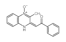 2-(3-methyl-4-oxido-1H-quinoxalin-2-ylidene)-1-phenyl-ethanone Structure
