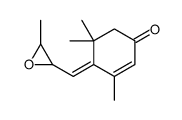 3,5,5-trimethyl-4-[(3-methyloxiran-2-yl)methylidene]cyclohex-2-en-1-one Structure
