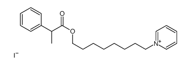 8-pyridin-1-ium-1-yloctyl (2R)-2-phenylpropanoate,iodide Structure