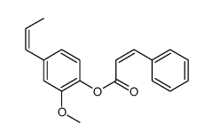(2-methoxy-4-prop-1-enylphenyl) 3-phenylprop-2-enoate结构式