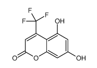 5,7-dihydroxy-4-(trifluoromethyl)chromen-2-one结构式