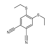 4,5-bis(ethylsulfanyl)benzene-1,2-dicarbonitrile结构式