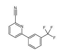 6-[3-(trifluoromethyl)phenyl]pyridine-2-carbonitrile结构式