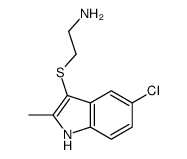 2-[(5-chloro-2-methyl-1H-indol-3-yl)sulfanyl]ethanamine Structure