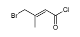 (E)-4-bromo-3-methyl-2-butenoyl chloride结构式