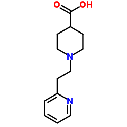 1-(2-PYRIDIN-2-YL-ETHYL)-PIPERIDINE-4-CARBOXYLIC ACID Structure