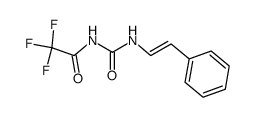 1-(2,2,2-trifluoroacetyl)-3-(E)-styrylurea结构式