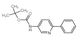 3-N-Boc-氨基-6-苯基吡啶结构式