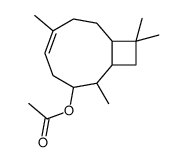 2,6,10,10-tetramethylbicyclo[7.2.0]undec-5-en-3-yl acetate结构式