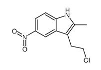 3-(2-chloro-ethyl)-2-methyl-5-nitro-indole结构式