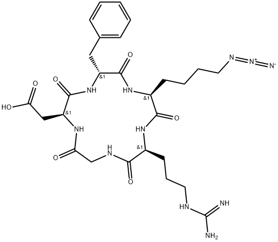 RGD-叠氮环肽结构式