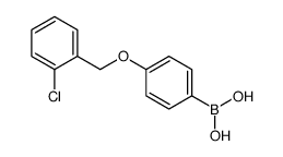 4-(2-氯苯基甲氧基)苯硼酸结构式