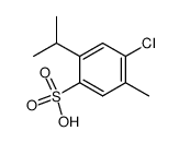 4-chloro-2-isopropyl-5-methyl-benzenesulfonic acid结构式