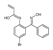 N-[4-bromo-2-(N-hydroxy-C-phenylcarbonimidoyl)phenyl]prop-2-enamide Structure