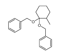 (2-methyl-1-phenylmethoxycyclohexyl)oxymethylbenzene Structure