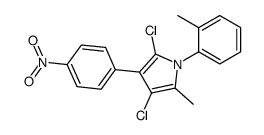 2,4-dichloro-5-methyl-1-(2-methylphenyl)-3-(4-nitrophenyl)pyrrole Structure