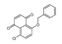 5-chloro-8-phenylmethoxynaphthalene-1,4-dione结构式